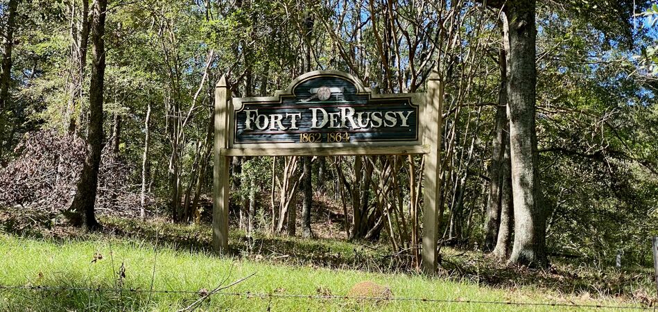 Fort De Russy Sign at the State Historic Site.