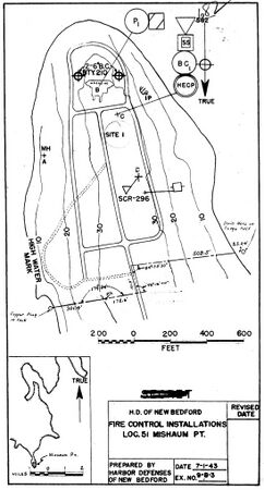 Mishaum Point Military Reservation Plan 1943