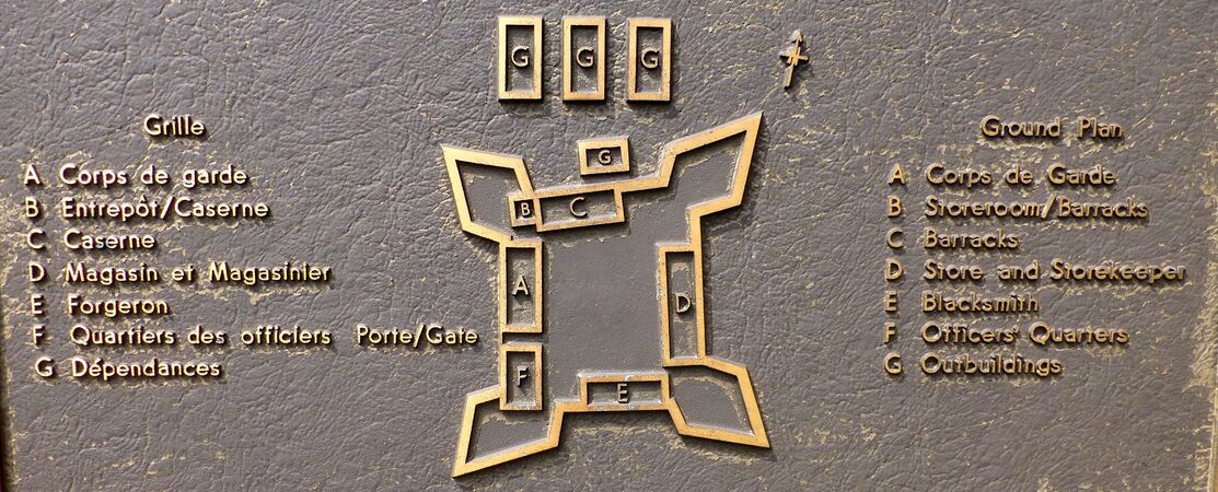 Fort Rouille Plan from the Marker