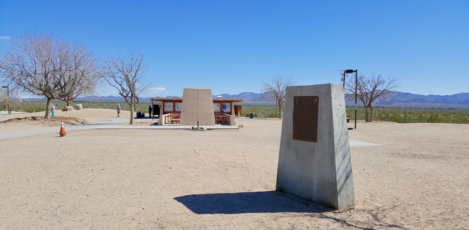 Camp Clipper Marker at IH-40 Eastbound Rest Stop Milepost 106.