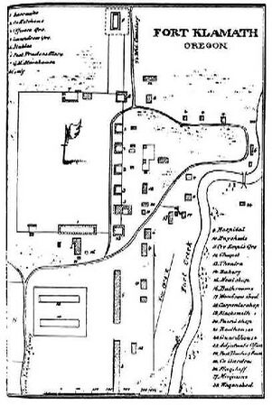 Fort Klamath Fort Plan 1875