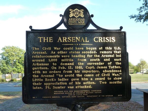 Little Rock Arsenal Marker