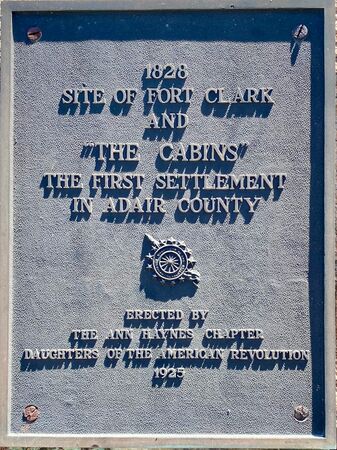 Fort Clark Plaque Text.