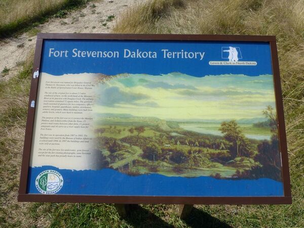 Fort Stevenson Marker