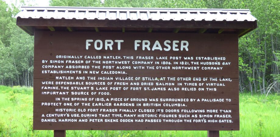 Fort Fraser Site Sign