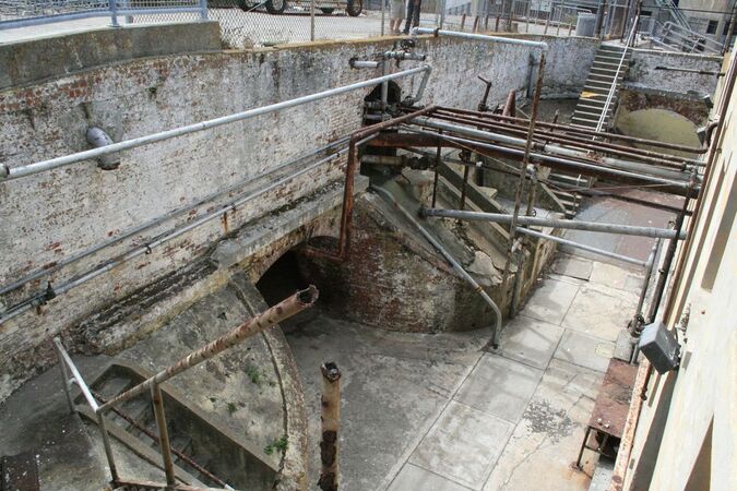 Alcatraz Old Military Casemates Built Over